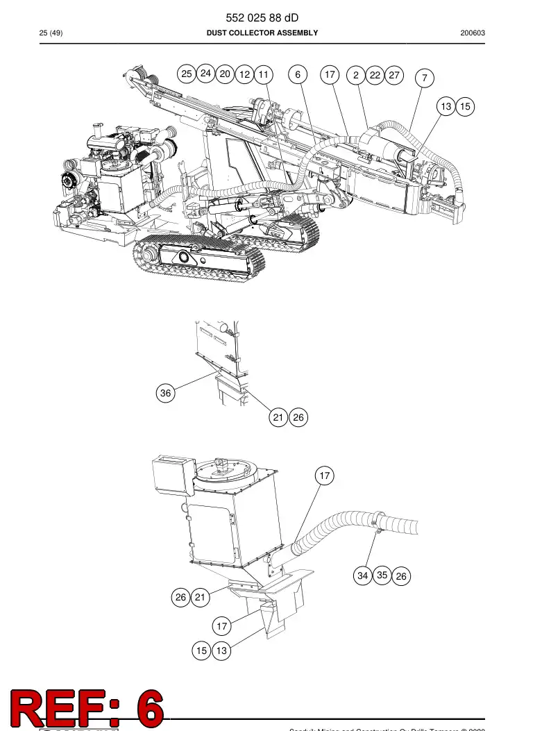 BG01441330a BG 014 413 30a Hose, Rubber - Sandvik Technical Drawing