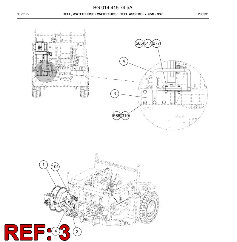 BG01441584a BG 014 415 84a Bracket - Sandvik Technical Drawing