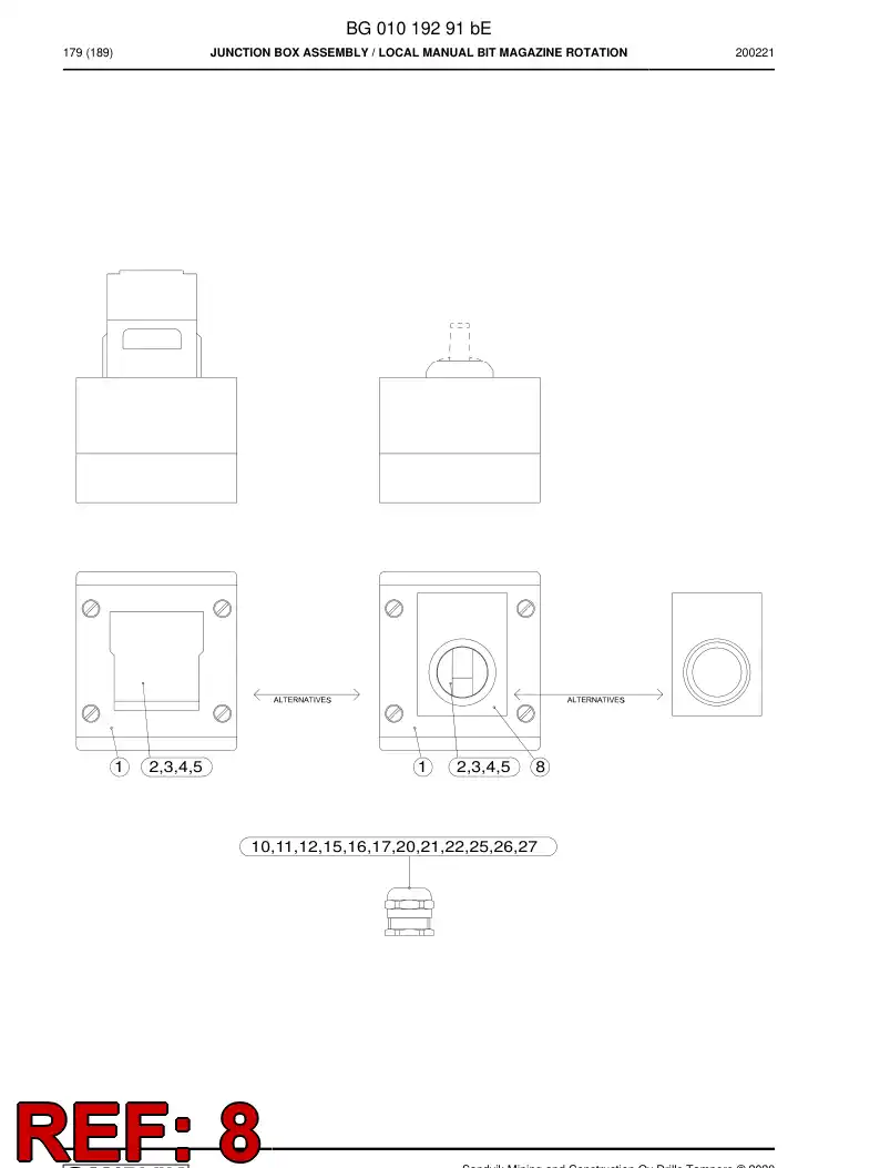 BG01449280a BG 014 492 80a Decal - Sandvik Technical Drawing