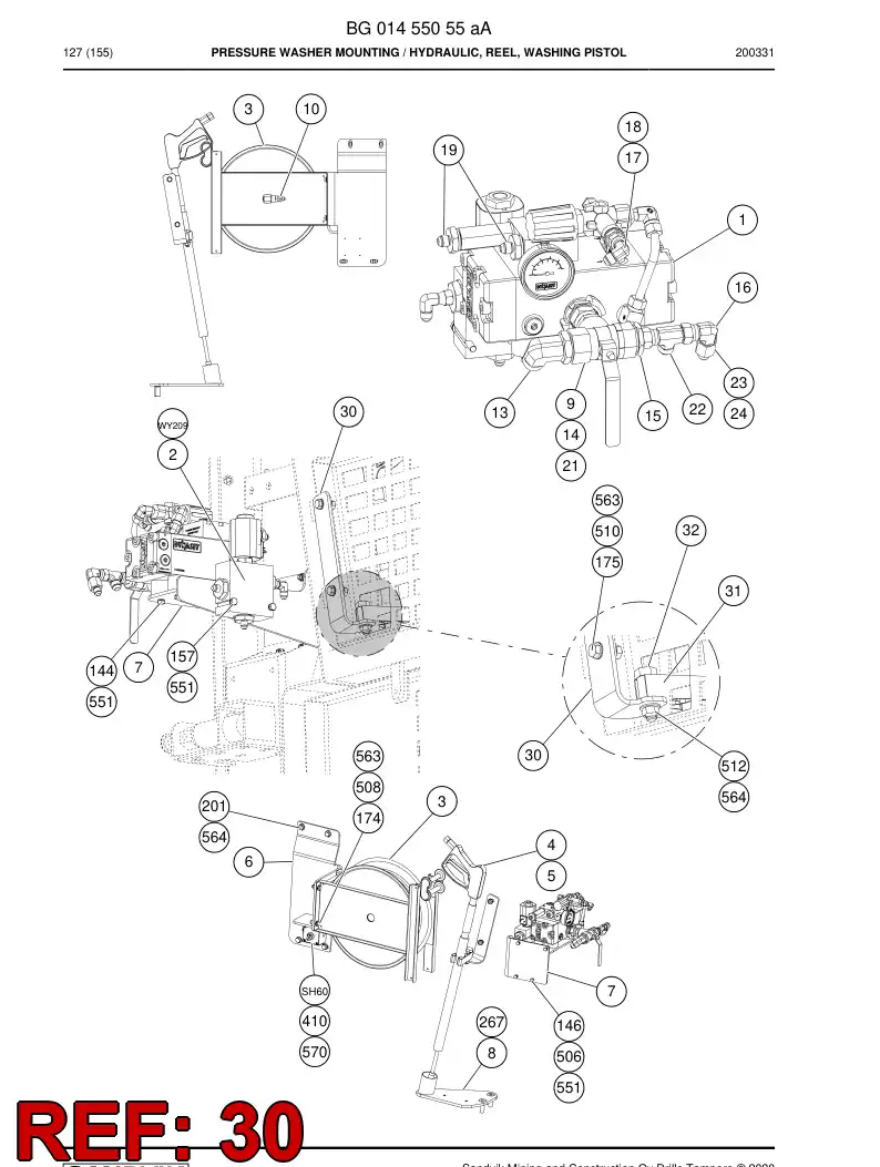 BG01456953a BG 014 569 53a Plate, Mounting - Sandvik Technical Drawing